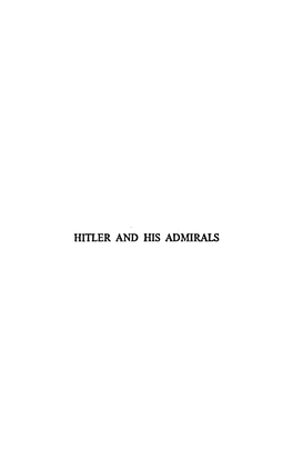 Hitler and His Admirals