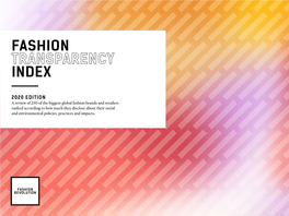 Fashion Transparency Index