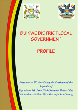 Buikwe District Local Government Profile