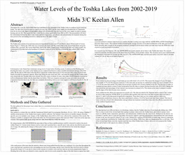 Poster #17. Water Level Changes in Toshka Lakes from 2015-2019