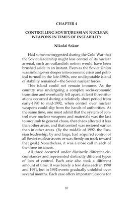 Nuclear Weapons Security Crises