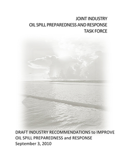 Joint Industry Oil Spill Preparedness and Response Task Force