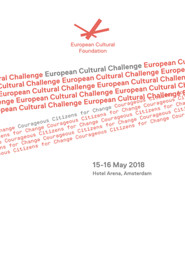 European Cultural Challenge Booklet