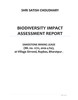 Biodiversity Impact Assessment Report