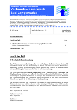 131 Kb Amtsblatt Nr. 04 Erschienen Am