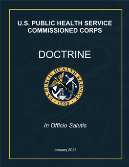 USPHS Commissioned Corps Doctrine