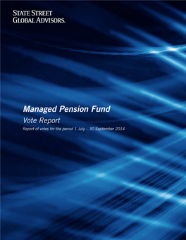 Managed Pension Fund Vote Report Q3 2014