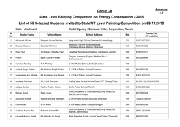Group -A State Level Painting Competition on Energy Conservation