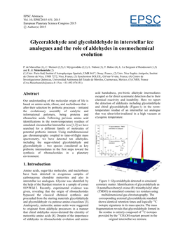 Glyceraldehyde and Glycolaldehyde in Interstellar Ice Analogues and the Role of Aldehydes in Cosmochemical Evolution