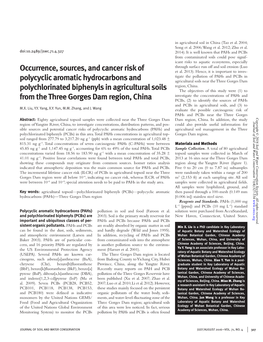 Occurrence, Sources, and Cancer Risk of Polycyclic Aromatic Hydrocarbons