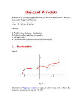 Basics of Wavelets