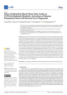 Effect of Microbial Short-Chain Fatty Acids on CYP3A4-Mediated Metabolic Activation of Human Pluripotent Stem Cell-Derived Liver Organoids