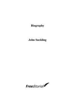 Biography John Suckling