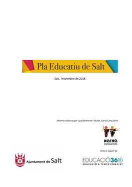 Pla Educatiu De Salt 2020-2025