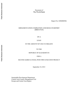 World Bank Document