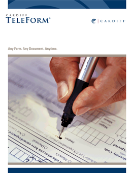 Cardiff Teleform Overview