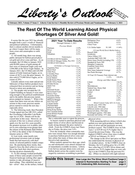 The Rest of the World Learning About Physical Shortages of Silver and Gold!