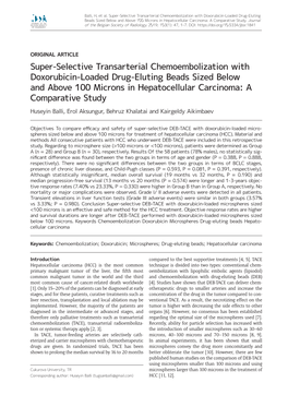 Super-Selective Transarterial Chemoembolization With