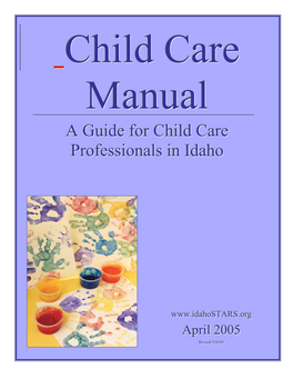 A Guide for Child Care Professionals in Idaho