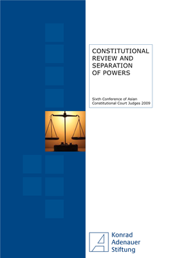 Constitutional Review and Separation of Powers