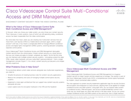 Cisco Videoscape Multi-Conditional Access and DRM Management Re-Imagines Content Security to Make It Easier and Less Expensive to Manage