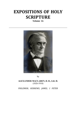 EXPOSITIONS of HOLY SCRIPTURE Volume 16