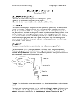 CBI 203 Mini Physiology