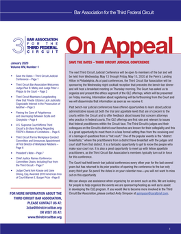 Third Circuit Bar Association Newsletter 14-1 January 2020