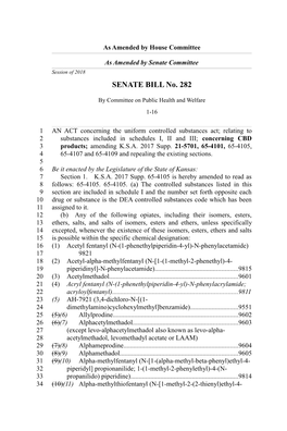 SENATE BILL No. 282