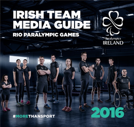 Irish Team Media Guide Rio Paralympic Games