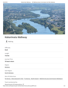 Hakarimata Walkway — NZ Walking Access Commission Ara Hīkoi Aotearoa
