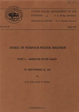 Index of Surface-Water Records