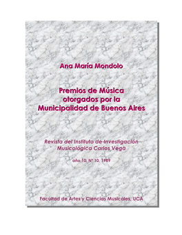 Premios Municipales De M'úsica