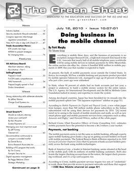 Doing Business in the Mobile Channel