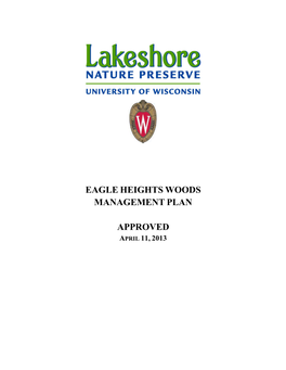 Eagle Heights Woods Management Plan Approved