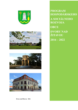 Program Hospodárskeho a Sociálneho Rozvoja Obce Dvory Nad Žitavou 2016-2022