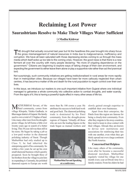 3. Reclaiming Lost Power