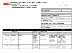 Tribunal De Justiça Do Estado De São Paulo