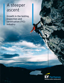 A Steeper Ascent: Growth in the Testing, Inspection and Certification (TIC) Industry