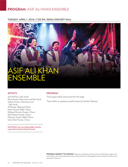 Asif Ali Khan Ensemble