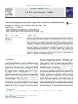 Understanding Mobile Document Capture and Correcting Orientation Errors