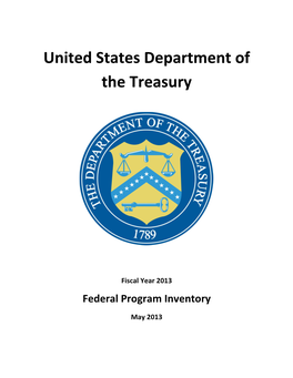 2013 Federal Program Inventory