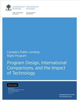 Canada's Public Lending Right Program