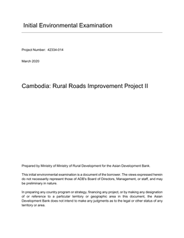 42334-014: Rural Roads Improvement Project II