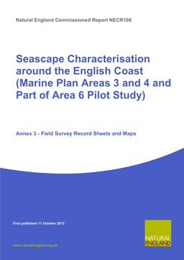 Marine Plan Areas 3 and 4 and Part of Area 6 Pilot Study)