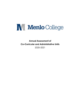 Annual Assessment of Co–Curricular and Administrative Units 2020–2021