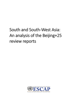 An Analysis of the Beijing+25 Review Reports