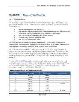 Town of Hamlin Section II. Inventory and Analysis