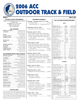 2006 Acc Outdoor Track & Field