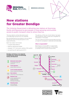 New Stations for Greater Bendigo